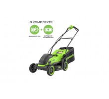Аккумуляторная газонокосилка Greenworks GD40LM361K4 40В